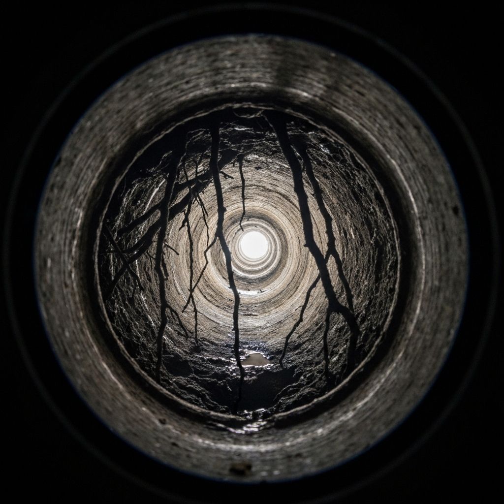 Skadet rør som trenger fornying